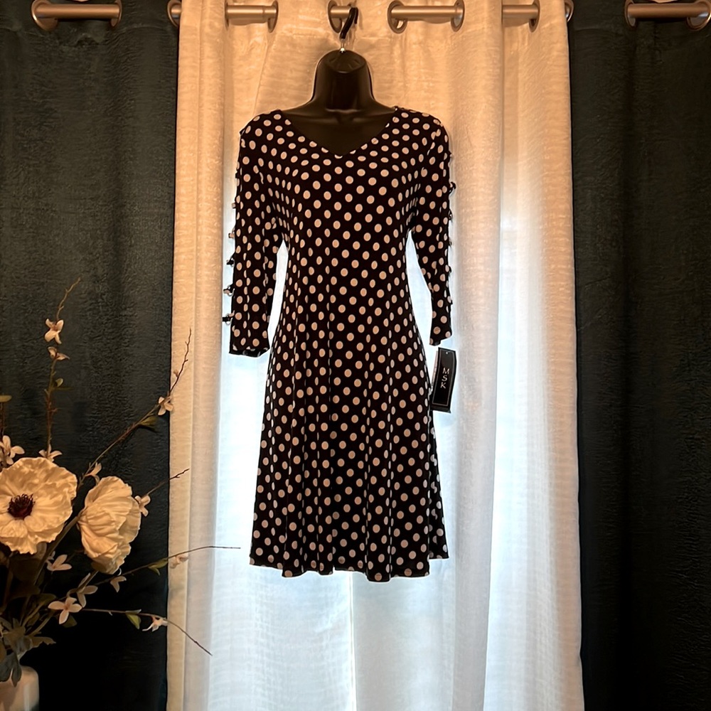 MSK Black & White Dress